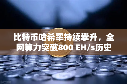 比特币哈希率持续攀升，全网算力突破800 EH/s历史新高，这波牛市背后藏着什么信号？